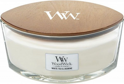 Свеча ароматическая Woodwick Ellipse White Tea and Jasmine 453 г 