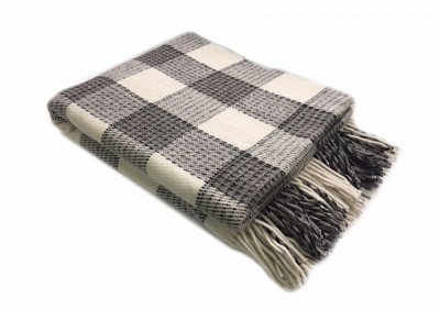 Плед Вероника 200x220 см белый с серым Lanavitta 