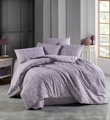 Комплект постельного белья Bamboo 2 ранфорс 144 TC фиолетовый 