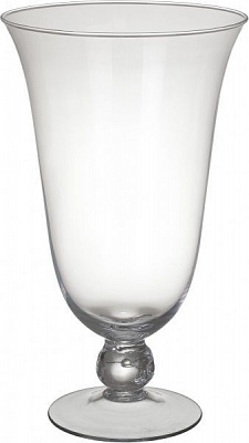 Ваза на ножке с широким горлом 20,5х30 см