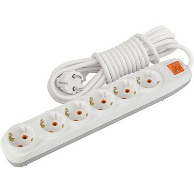 Подовжувач Nilson 6 гнізд 3 м з заземленням