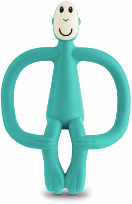 Прорезыватель Matchstick Monkey Обезьянка зеленая 10,5 см (MM-T-008)