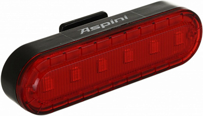 Фонарь велосипедный Aspini 10 Lm черный RL-10-BLK