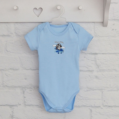 Боди детское для мальчика Blanka Пилот р.74 голубой 110156 