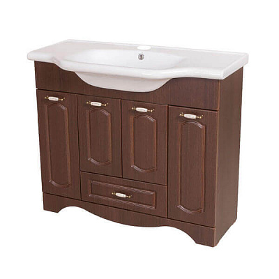 Тумба с умывальником Аква-Родос Классик 100 см 081300-u New Klasik орех