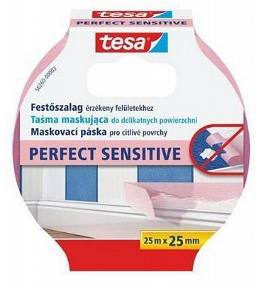 Лента малярная tesa для окрашивания Precision mask Sensitive 25 мм x25 м