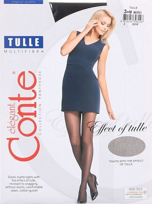 Колготки женские Conte Tulle 30 den р. 3 черный 1 шт. 