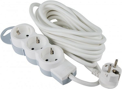 Удлинитель Legrand Standart с заземлением 3 гн. серый 5 м 695003 