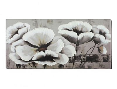 Картина Белые цветы 55x115 см SvitArt SI-868 