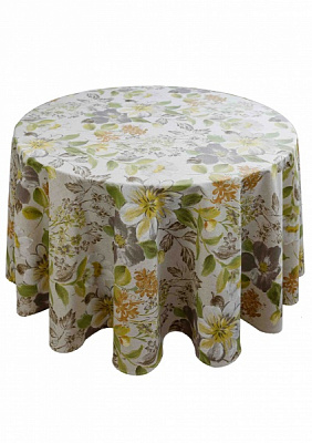 Скатерть Цветок зеленый 200x200 см La Nuit 
