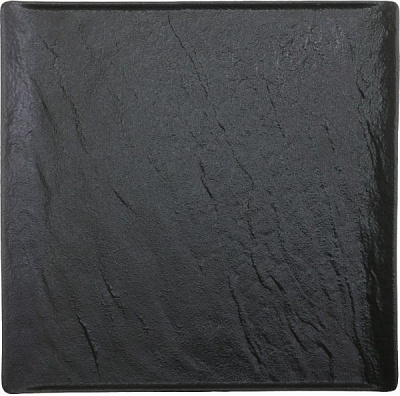 Блюдо квадратне Lavastone Black Surf 27,5x27,5 см