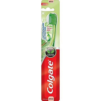 Щетка зубная Colgate С натуральным экстрактом сосны мягкая
