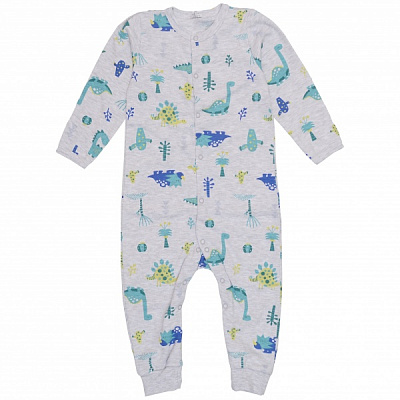 Комбінезон ясельний Татошка 1506261сди р.80 сірий із принтом