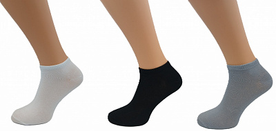 Набір шкарпеток чоловічих Sensio р.43-46 білий/чорний/сірий 3 шт.