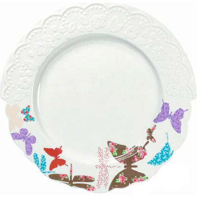 Тарелка обеденная Butterfly 21 см Krauff