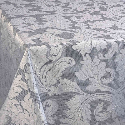 Скатерть Сияние Серое серебро 130x220 см Прованс 