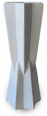 Ваза керамическая Стар 24 см белая