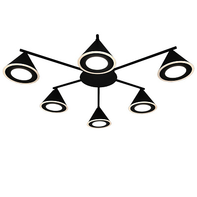 Люстра потолочная Victoria Lighting 6x12 Вт GX53 черный French/PL6 black