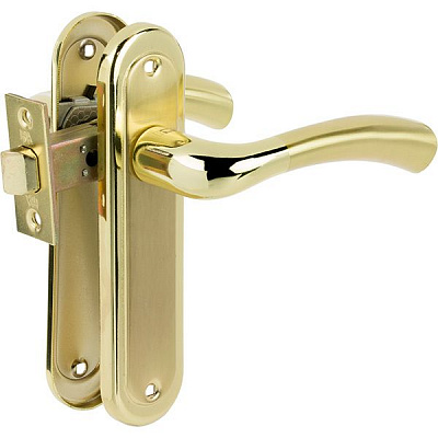 Защіпка врізна з ручками RDA Siena матова латунь