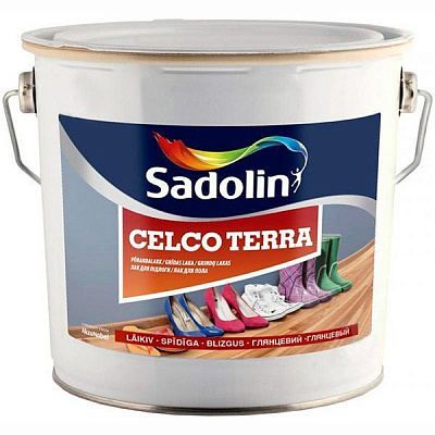 Лак для пола Celco Terra 90 Sadolin глянец 2,5 л