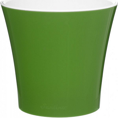 Горшок пластиковый Santino Арте круглый 3,5л зеленый 