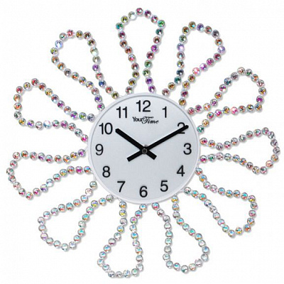Годинник настінний з камінням 02-233