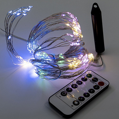 Декоративная гирлянда Altalusse (INL-2108U-200 Multicolor) встроенный светодиод (LED) 200 ламп 2 м 