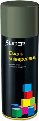 Емаль SLIDER аерозольна RAL 6040 світло-оливковий мат 400 мл