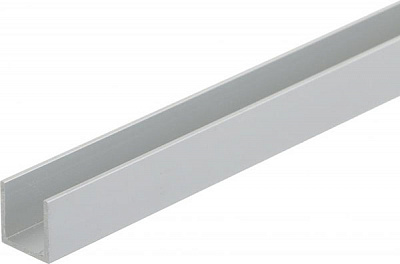 Швеллер АЛЮПРО анодированный 19.6х20х1.8мм 1 м срібло
