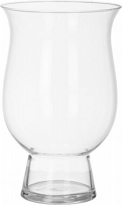 Ваза стеклянная прозрачная Тюльпан 22х35 см Wrzesniak Glassworks