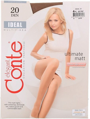 Колготки Conte IDEAL 20 den Bronz р. 4 коричневый 