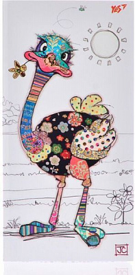 Блокнот BugArt. White ostrich 100х200 мм YES