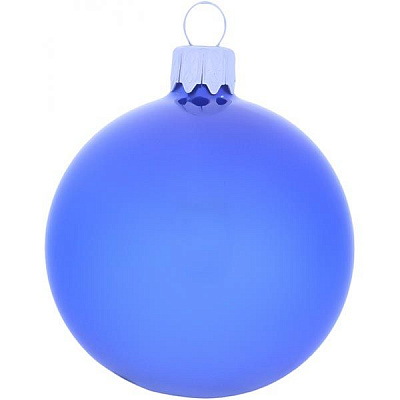 Шар стеклянный d60 синий