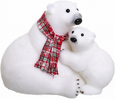 Декоративная фигура Мишка с медвежонком B40812BRX-WB 33 см 