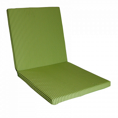 Подушка 42х84 см тексилк зелёно-салатовые полосы по 5 мм 1053