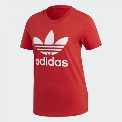 Футболка Adidas TREFOIL TEE FM3302 36 червоний