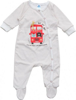 Комбінезон Minikin р.74 білий у смужку 205703