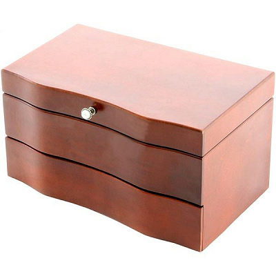 Скриня для прикрас Темно-горіхова 22x15 см