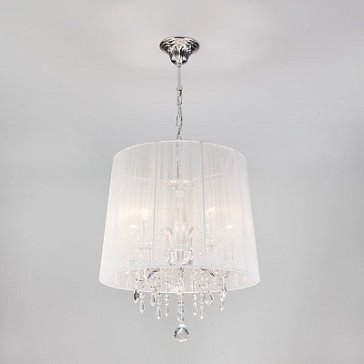 Люстра подвесная Strotskis Amaryllis 5x40 Вт E14 хром/белый 2045/5 