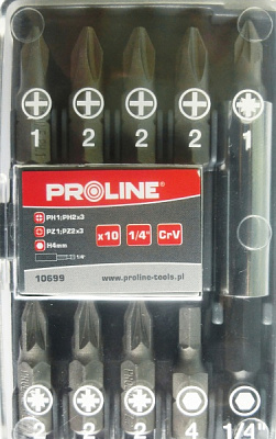 Набір біт Profix 10 шт. 10699