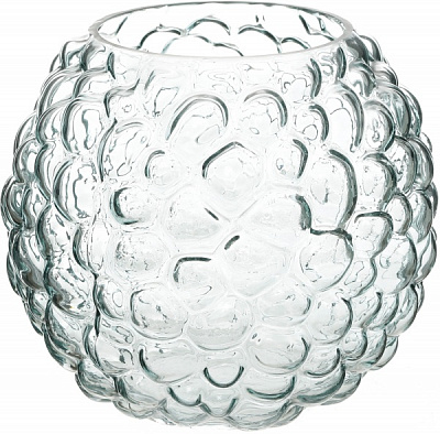 Ваза стеклянная Bubbles 21,8 см прозрачная 