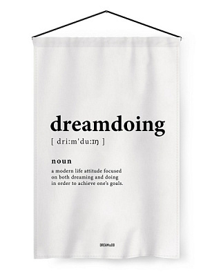 Прапор Dream&Do Flag Dreamdoing 60x40 см білий із малюнком