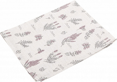 Полотенце вафельное лаванда 45x60 см Luna бежевый с рисунком 