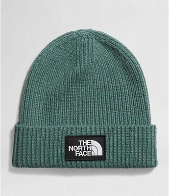 Шапка THE NORTH FACE TNF LOGO BOX CUFFED BEANIE NF0A3FJXI0F1 р.one size зелений