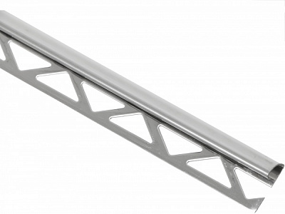 Кутник для плитки зовнішній нержавіюча сталь 12 мм 2,5м срібло