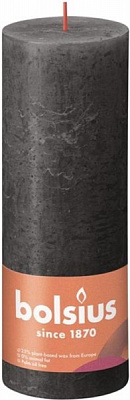 Свічка Рустік стовпчик SHINE 190/68 сіра хмара Bolsius