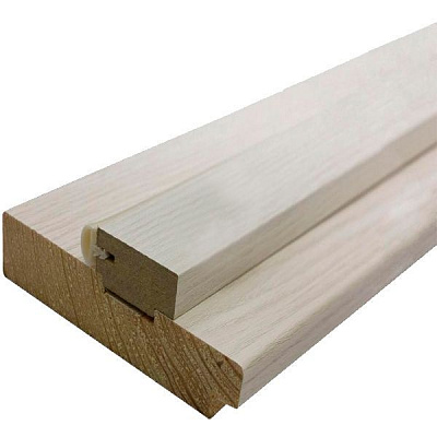 Дверная коробка ОМиС ПВХ Cortex с уплотнителем 100x34 мм Дуб Bianco