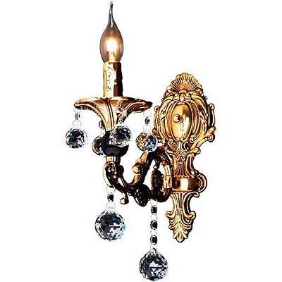 Бра WunderLicht 4063-01W 1x60 Вт E14 золотой