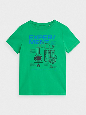 Футболка 4F TSHIRT 4FJSS23TTSHM1035-42S р.140 зеленый