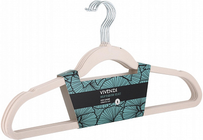Набір вішалок Vivendi Velvet рожевий 5 шт.